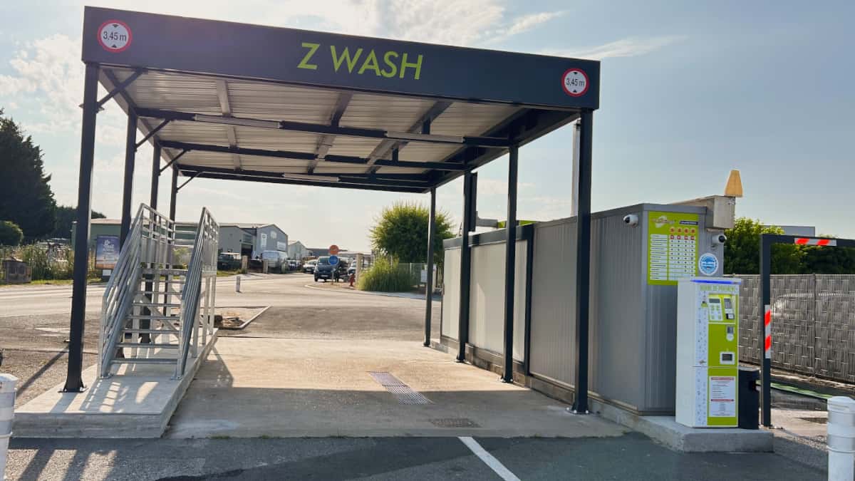 Station de lavage ZWASH à Pugnac - structure AMD