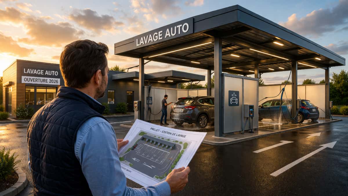 Franchise lavage auto : Comment sécuriser l’investissement grâce à des abris, auvents et charpentes bien conçus pour votre station.