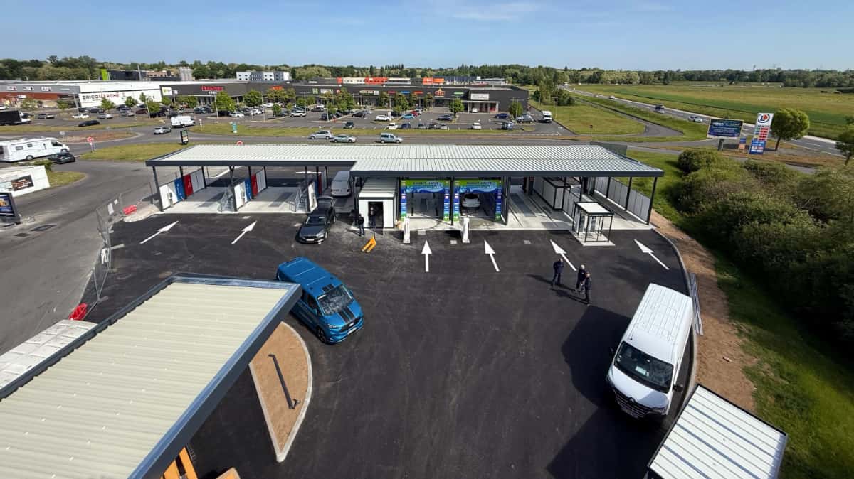 Centre de lavage Leclerc La Ville-aux-Dames réalisé par AMD