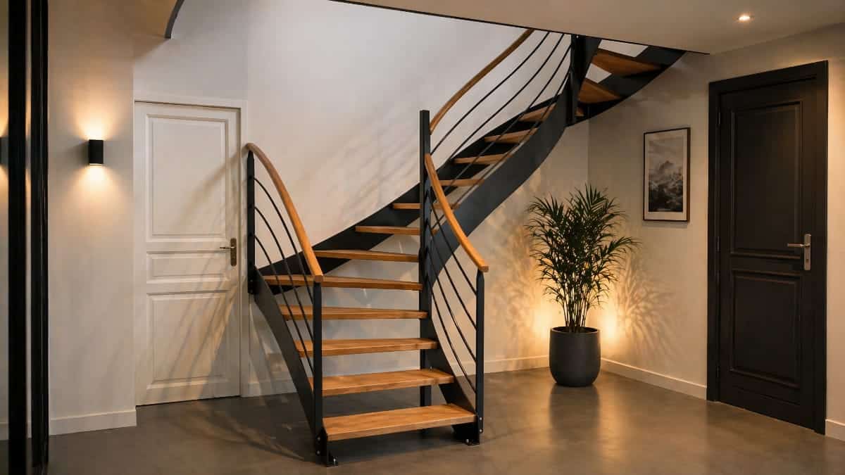 Escalier métallique quart-tournant AMD