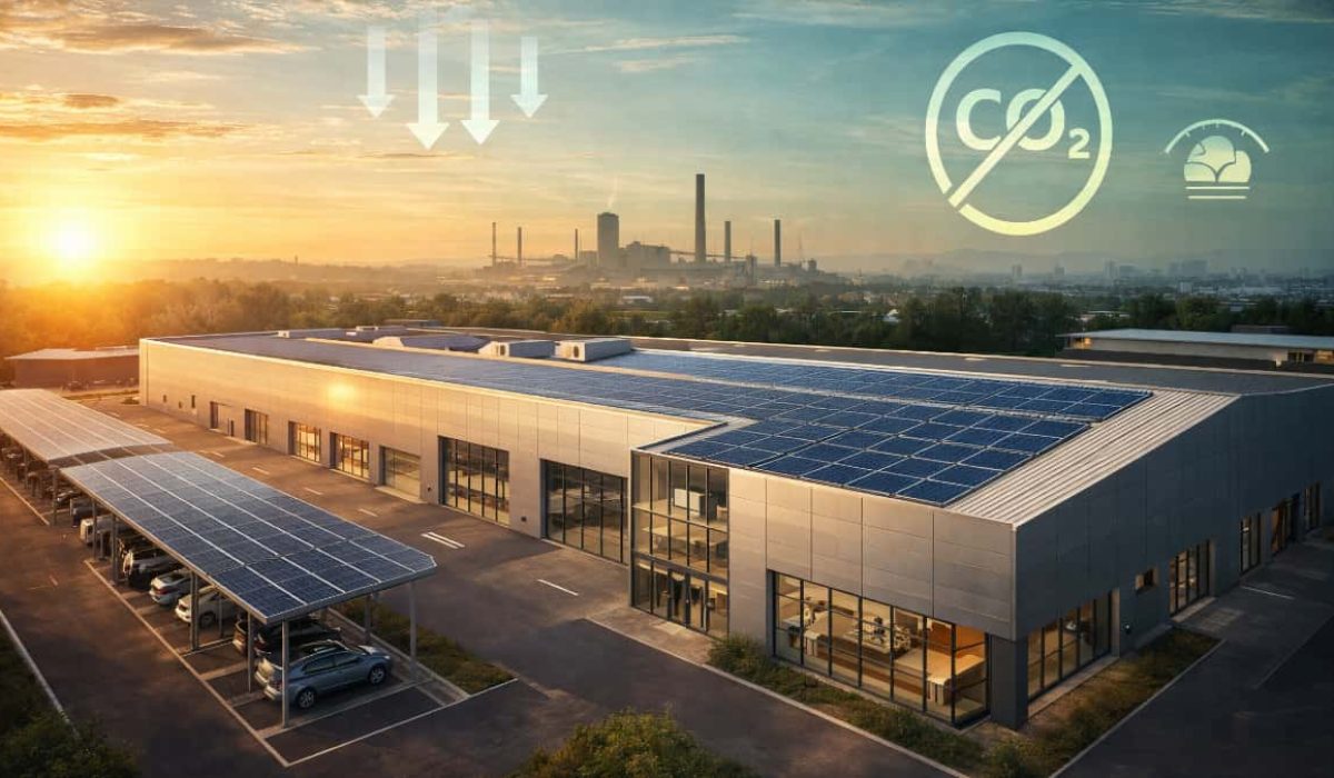 Concevoir la décarbonation de bâtiment industriel métallique avec AMD
