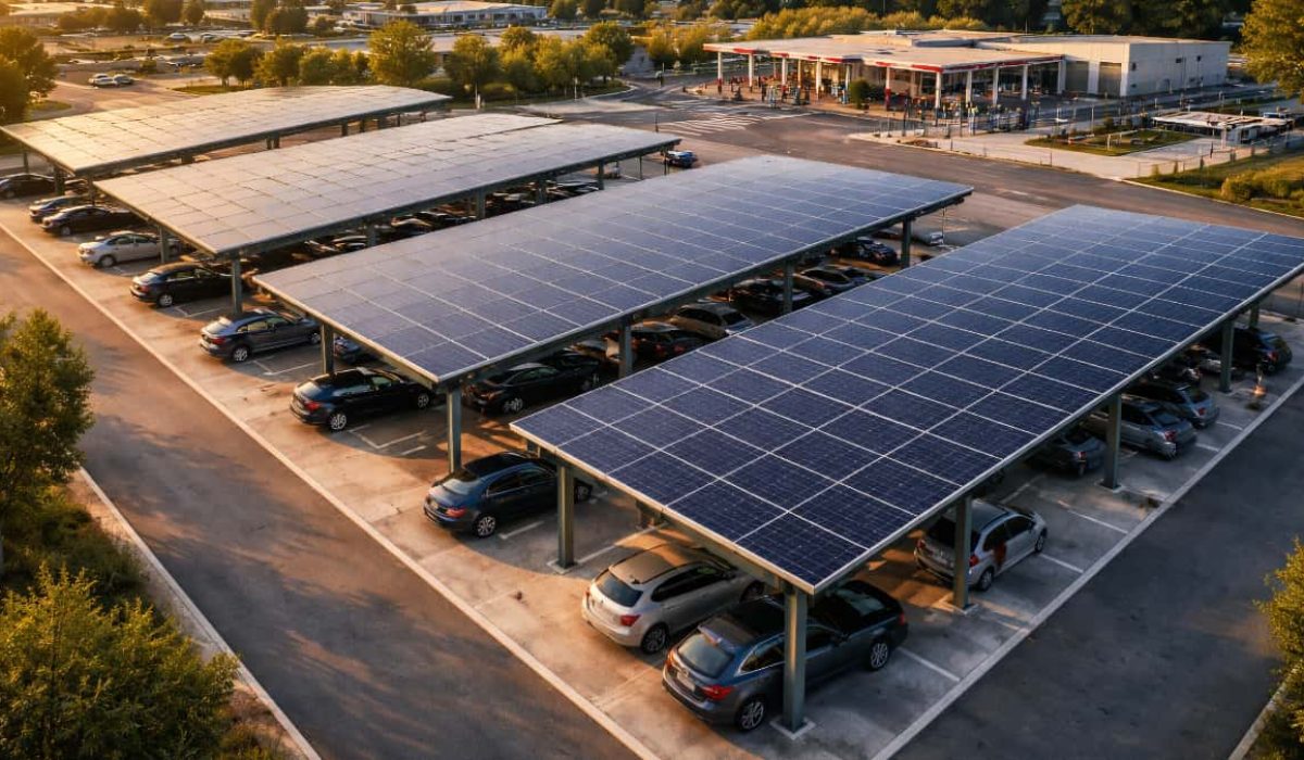 Ombrières photovoltaïques obligatoires parkings. votre station-service est-elle conforme à la Loi APER 2026